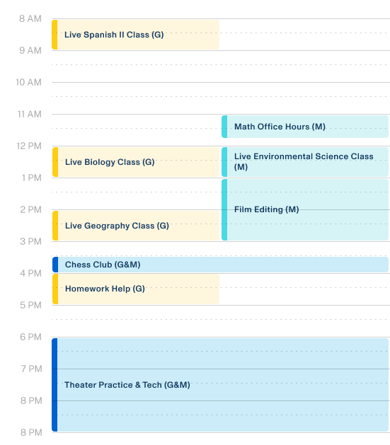 Family schedule
