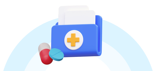 A blue pill case with a cross on it, providing easy access to medication for medical purposes.